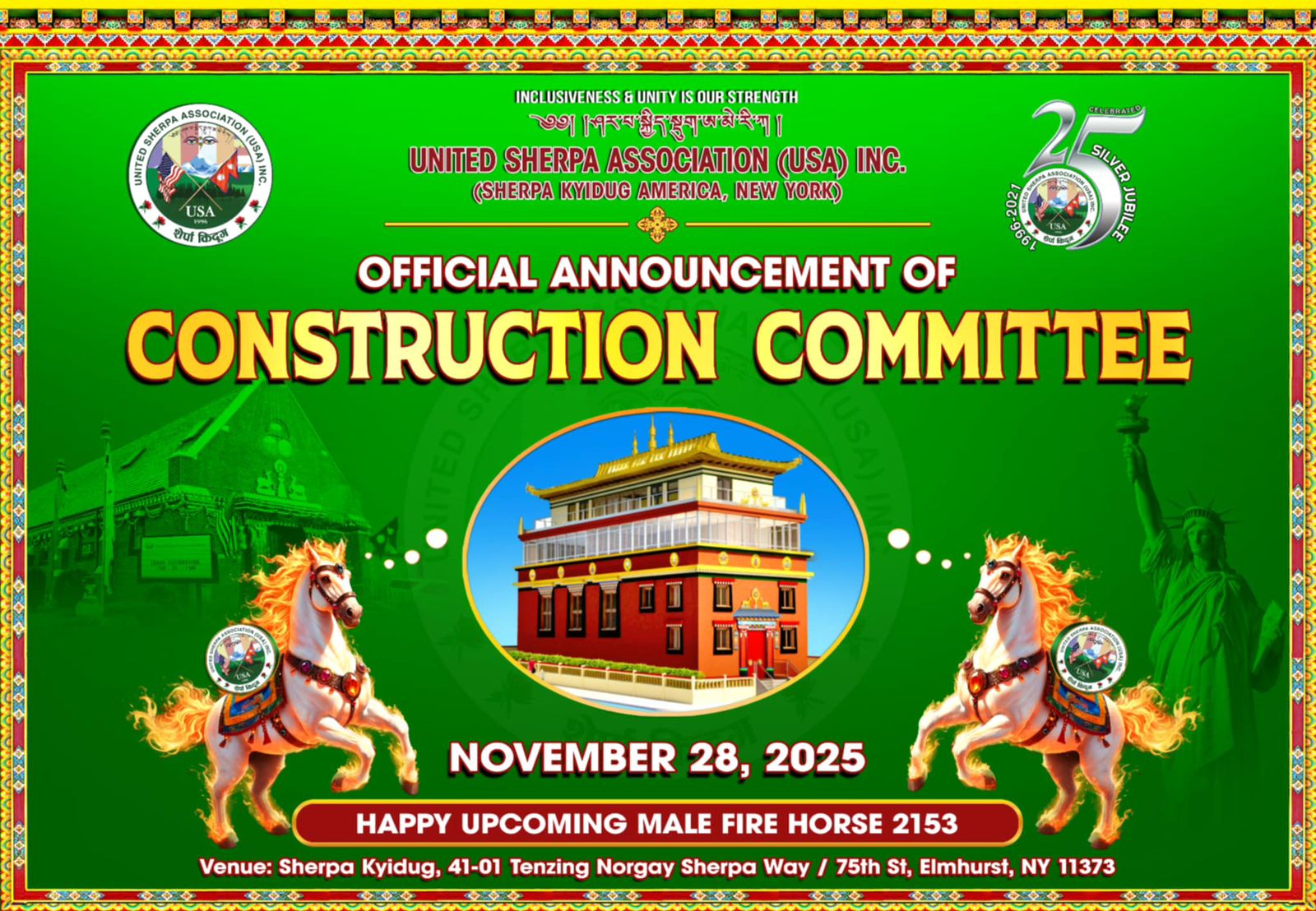 Sherpa community in New York launches two major infrastructure projects